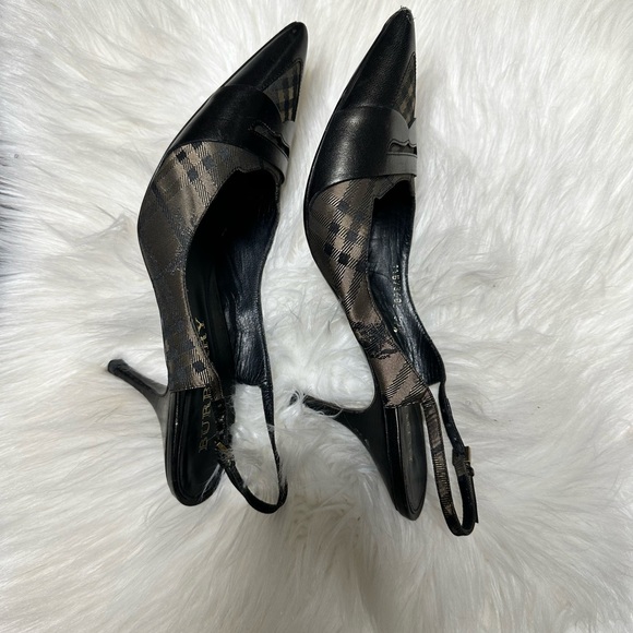 BUrBERRY Slingbacks Size 37 1/2 Great Condition - Picture 3 of 8